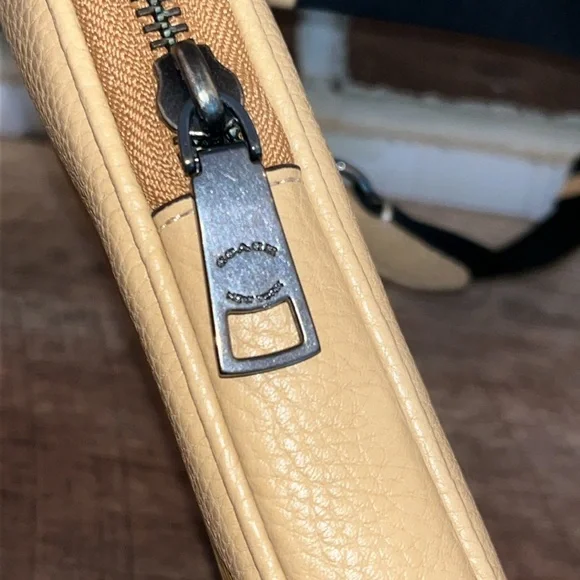 Coach Tan Crossbody Bag with Colorful Mushroom Design - Picture 13 of 16